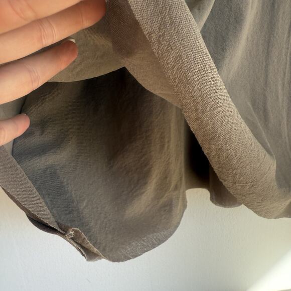 PETIT POIS by Viviana G Taupe Brown Nylon Mesh Mini Dress M Long Sleeve Bodycon - Picture 4 of 7